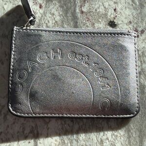 Coach Silver Key & Card Holder